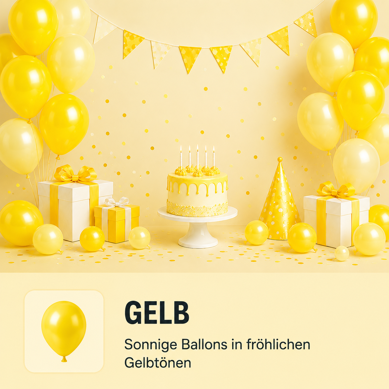 Latexballons Gelb