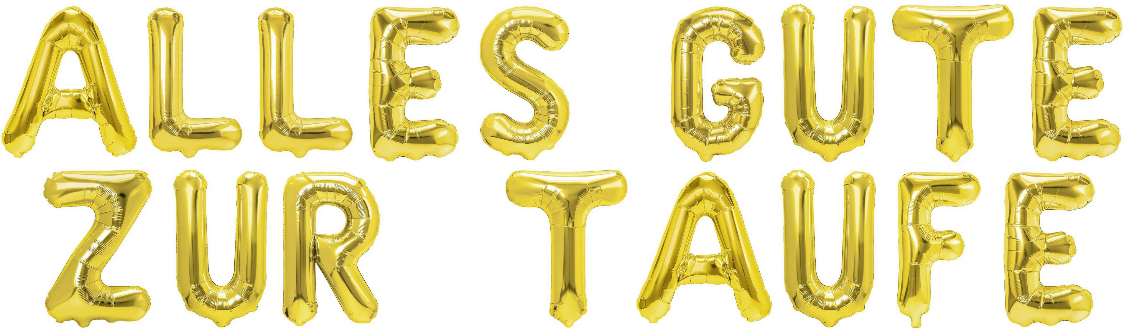 Folienballons Schriftzüge Baby & Taufe