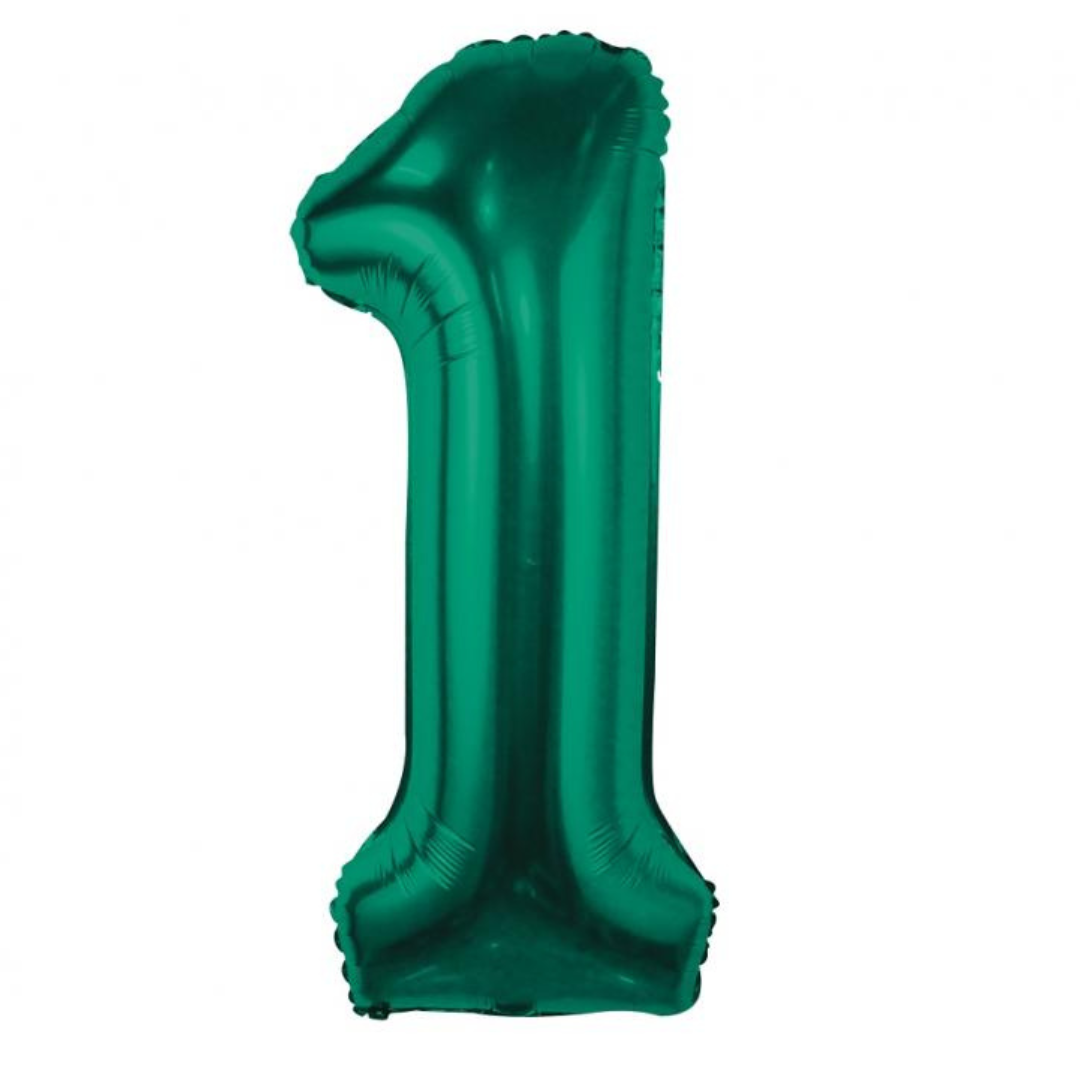 Folienballons Zahlen 86cm dunkelgrün