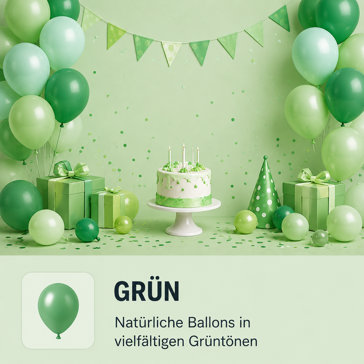 Latexballons Grün