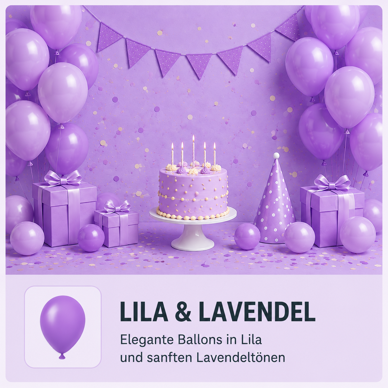 Latexballons Lila & Lavendel