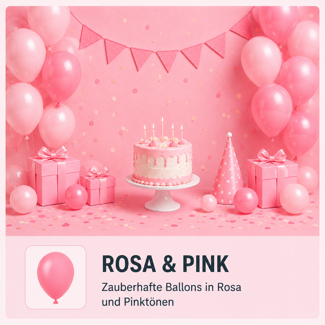 Latexballons Rosa & Pink