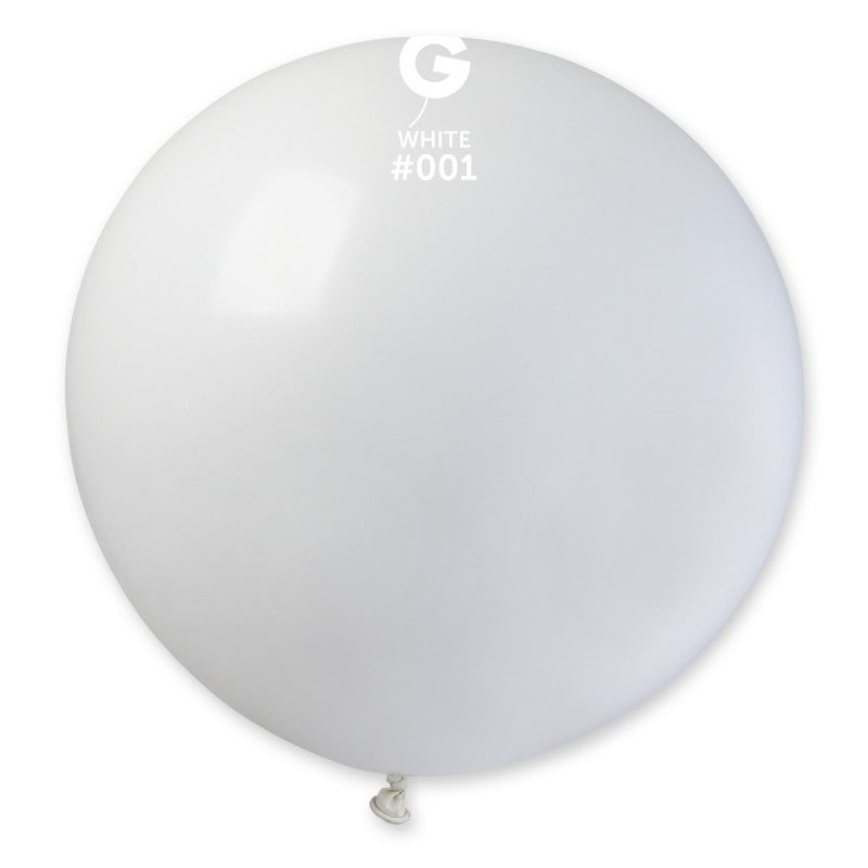1x Latexballon G30 31"/80cm DM #001 Pastel White