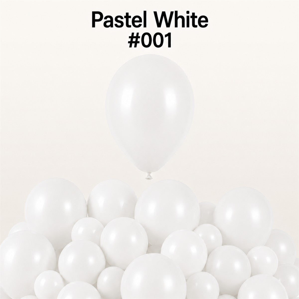 Gemar Latexballon G110 12"/30cm #001 Pastel White