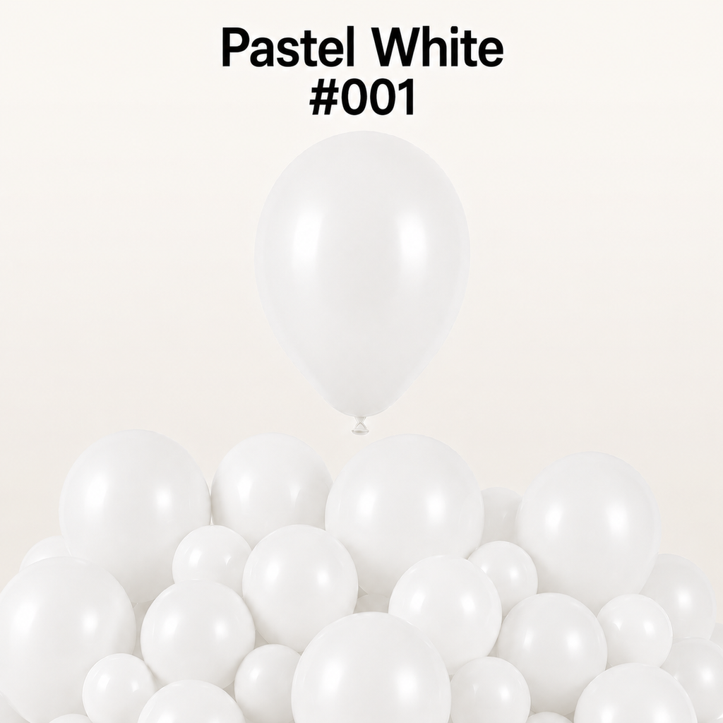 Gemar Latexballon G110 12"/30cm #001 Pastel White