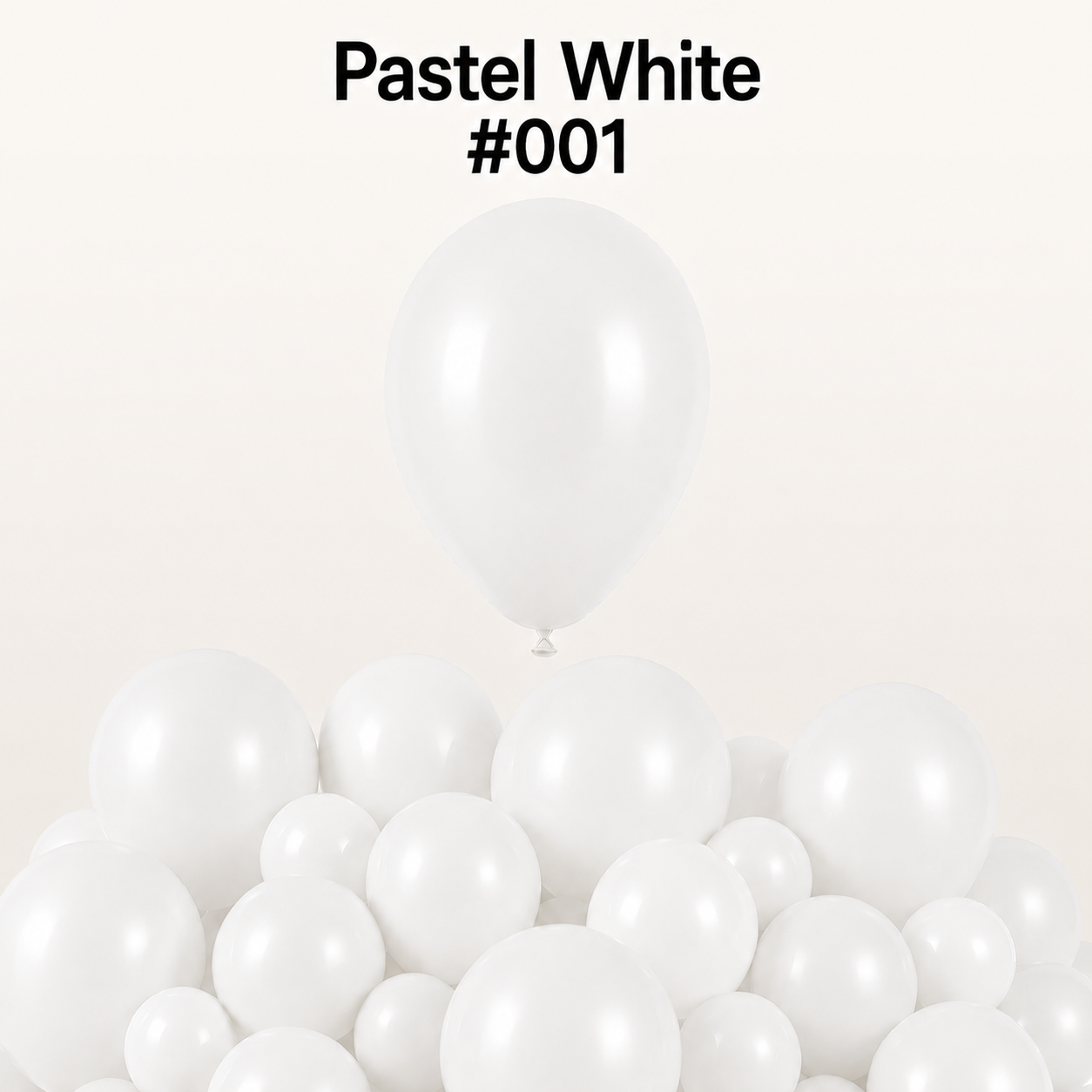 Gemar Latexballon G110 12"/30cm #001 Pastel White