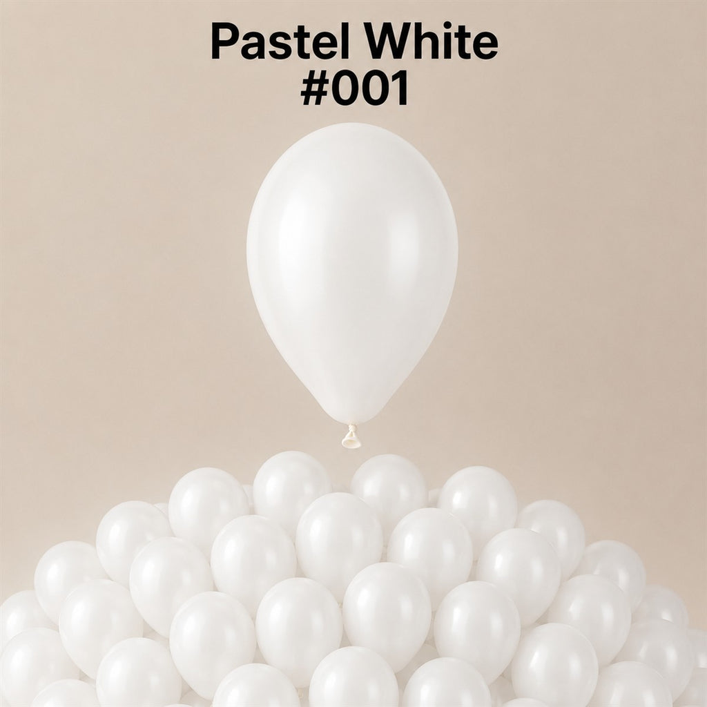Gemar Latexballon A50 5"/13cm #001 Pastel White