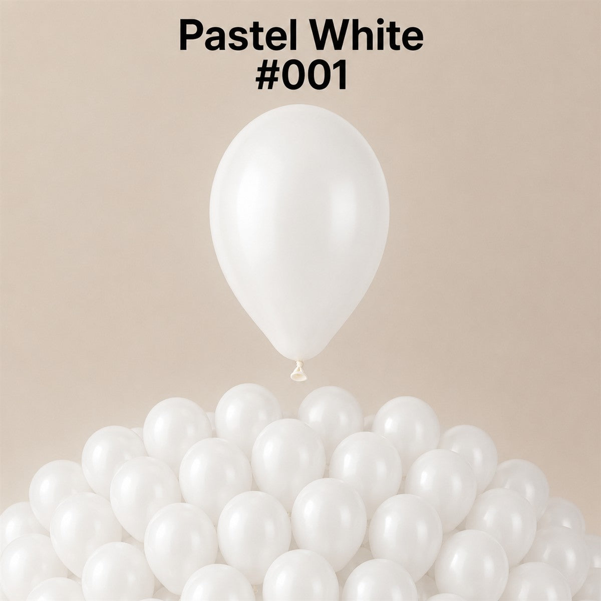 Gemar Latexballon A50 5"/13cm #001 Pastel White