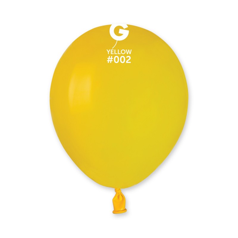 100x Latexballon A50 5"/13cm #002 Pastel Yellow