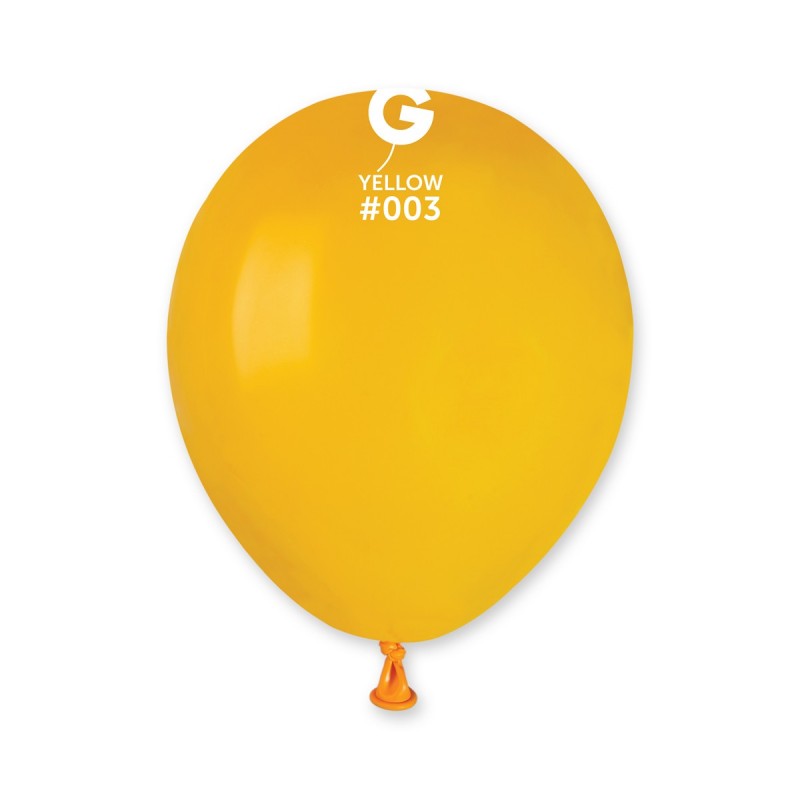 100x Latexballon A50 5"/13cm #003 Pastel Mango Yellow