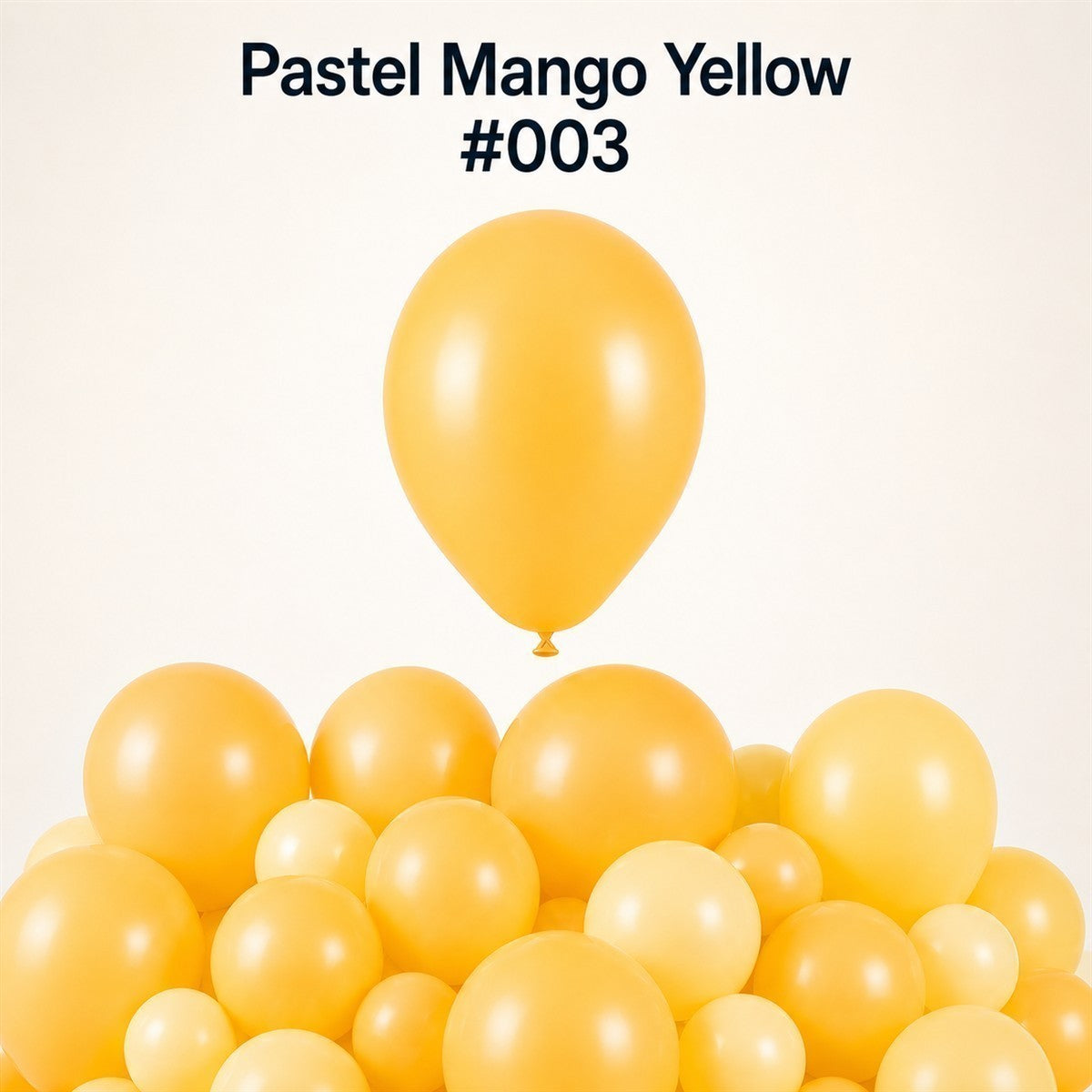 Gemar Latexballon G110 12"/30cm #003 Pastel Mango Yellow