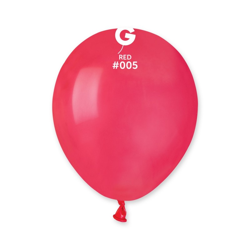 100x Latexballon A50 5"/13cm #005 Pastel Rasberry Red