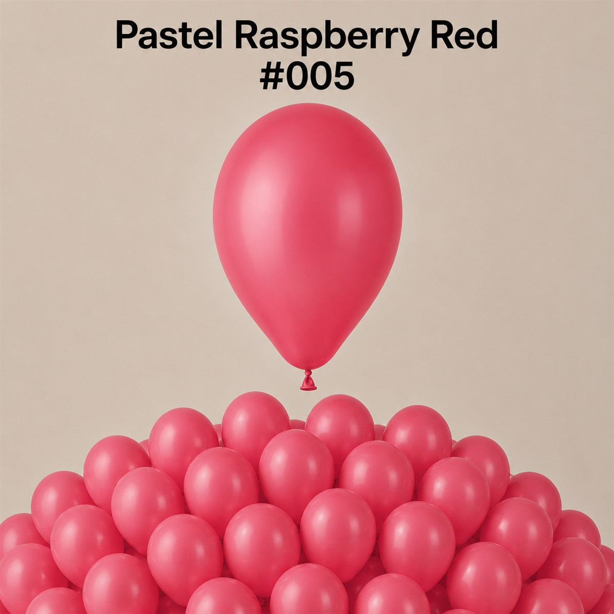 Gemar Latexballon A50 5"/13cm #005 Pastel Raspberry Red