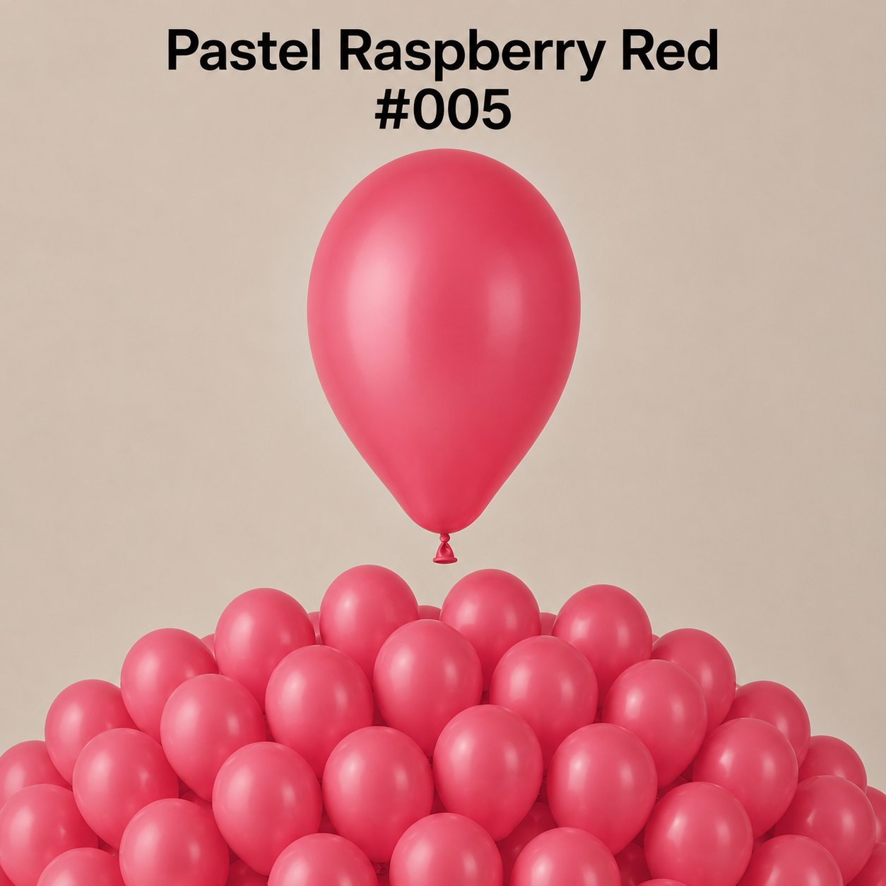 Gemar Latexballon A50 5"/13cm #005 Pastel Raspberry Red