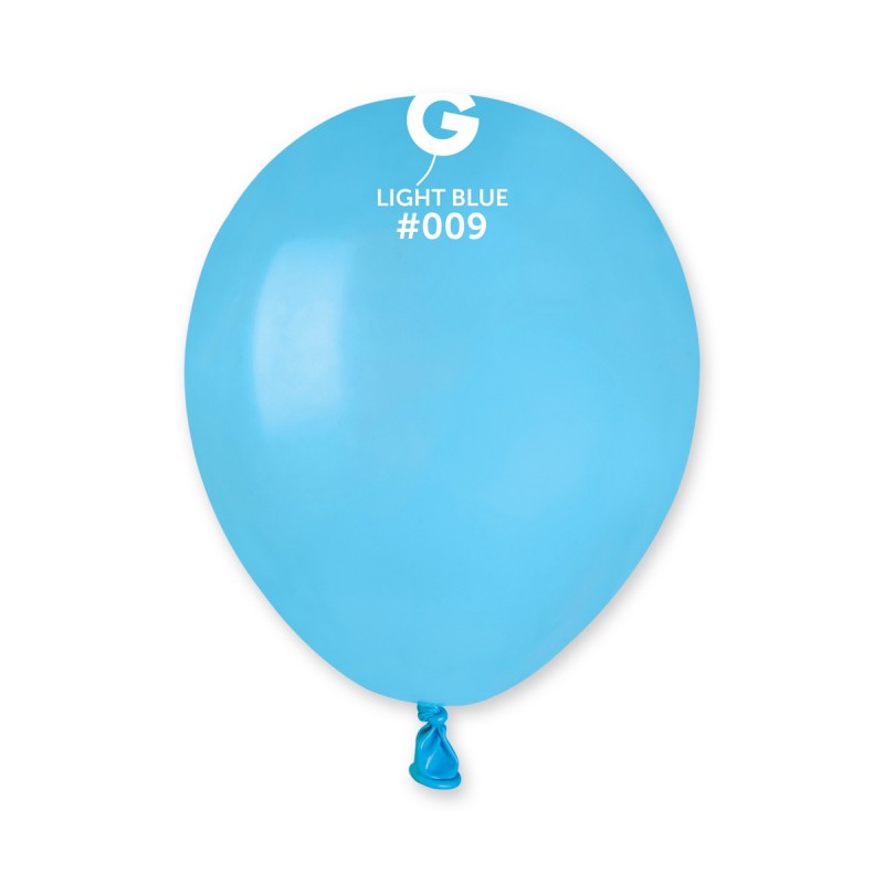 100x Latexballon A50 5"/13cm #009 Pastel Light Blue