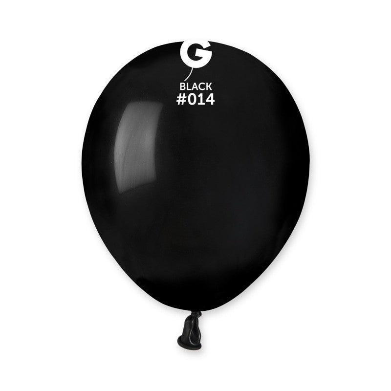 100x Latexballon A50 5"/13cm #014 Pastel Black