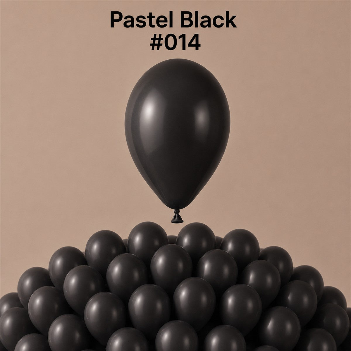 Gemar Latexballon A50 5"/13cm #014 Pastel Black