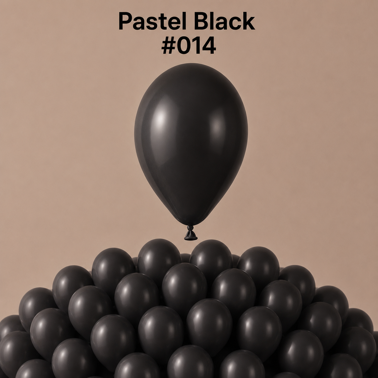 Gemar Latexballon A50 5"/13cm #014 Pastel Black