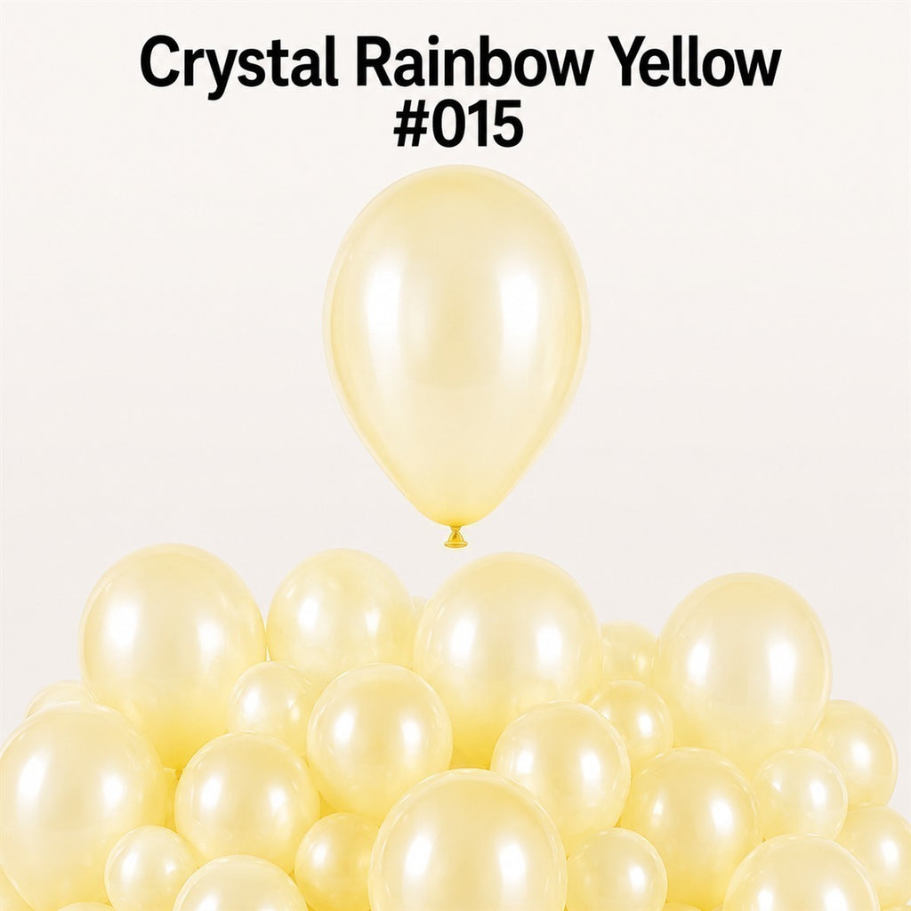 Gemar Latexballon G120 13"/33cm #015 Crystal Rainbow Yellow