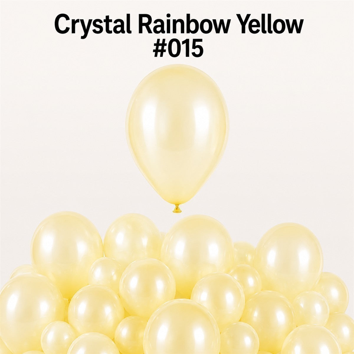 Gemar Latexballon G120 13"/33cm #015 Crystal Rainbow Yellow