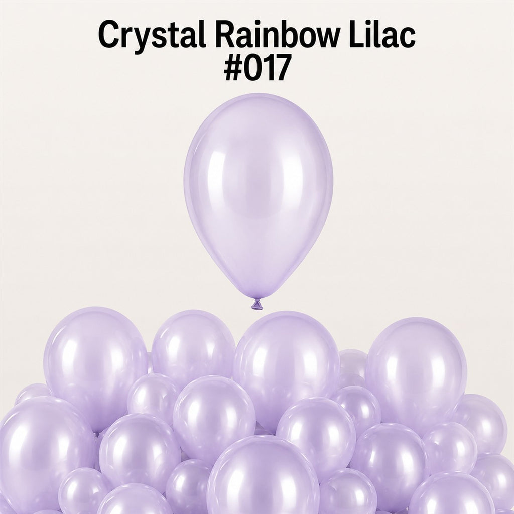 Gemar Latexballon G120 13"/33cm #017 Crystal Rainbow Lilac