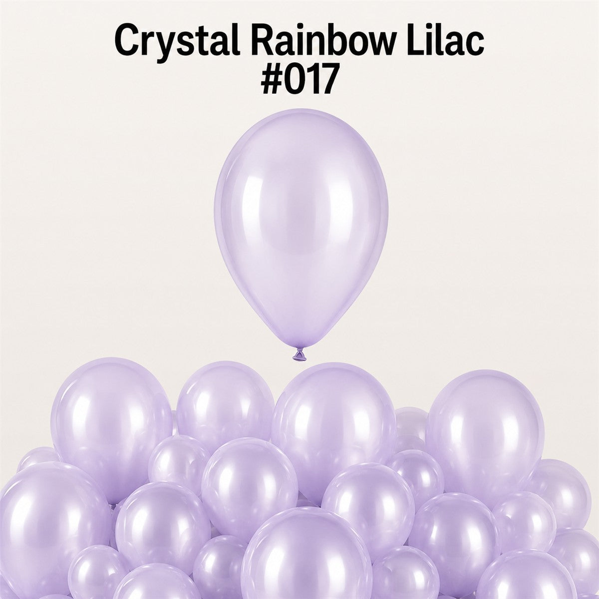 Gemar Latexballon G120 13"/33cm #017 Crystal Rainbow Lilac