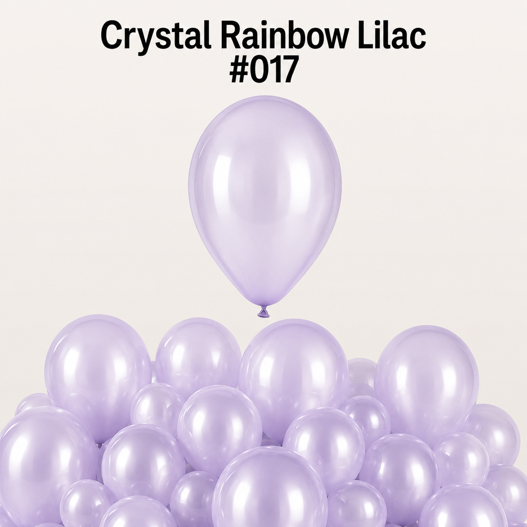 Gemar Latexballon G120 13"/33cm #017 Crystal Rainbow Lilac