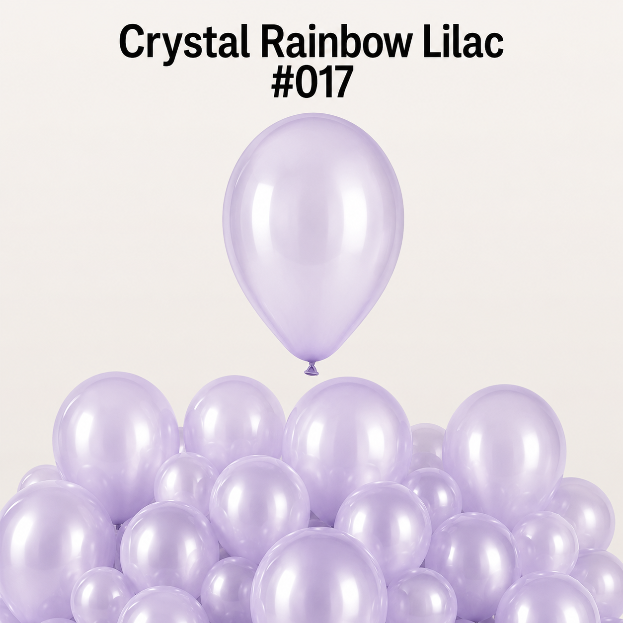 Gemar Latexballon G120 13"/33cm #017 Crystal Rainbow Lilac