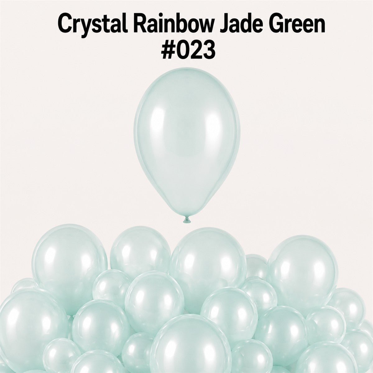 Gemar Latexballon G120 13"/33cm #023 Crystal Rainbow Jade Green