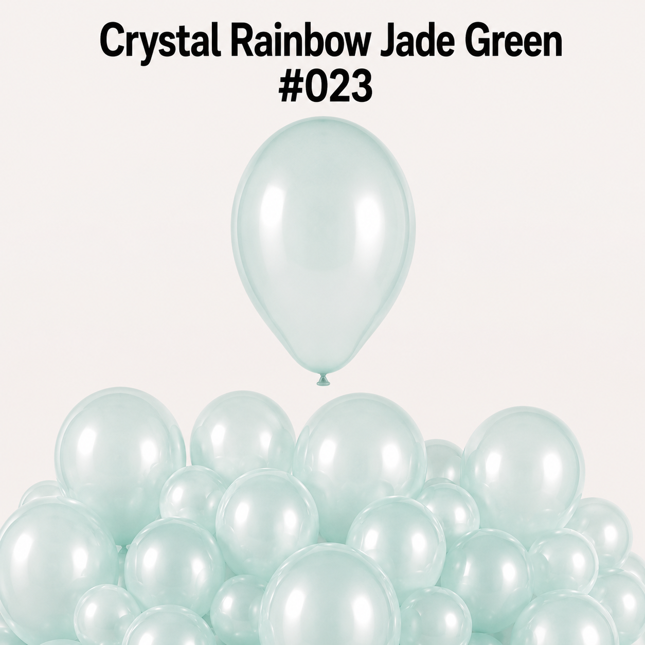 Gemar Latexballon G120 13"/33cm #023 Crystal Rainbow Jade Green
