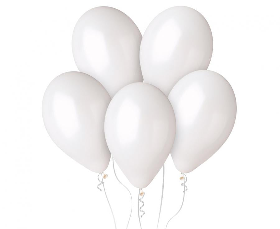 100x Latexballon 12"/30cm #029 Metallic White