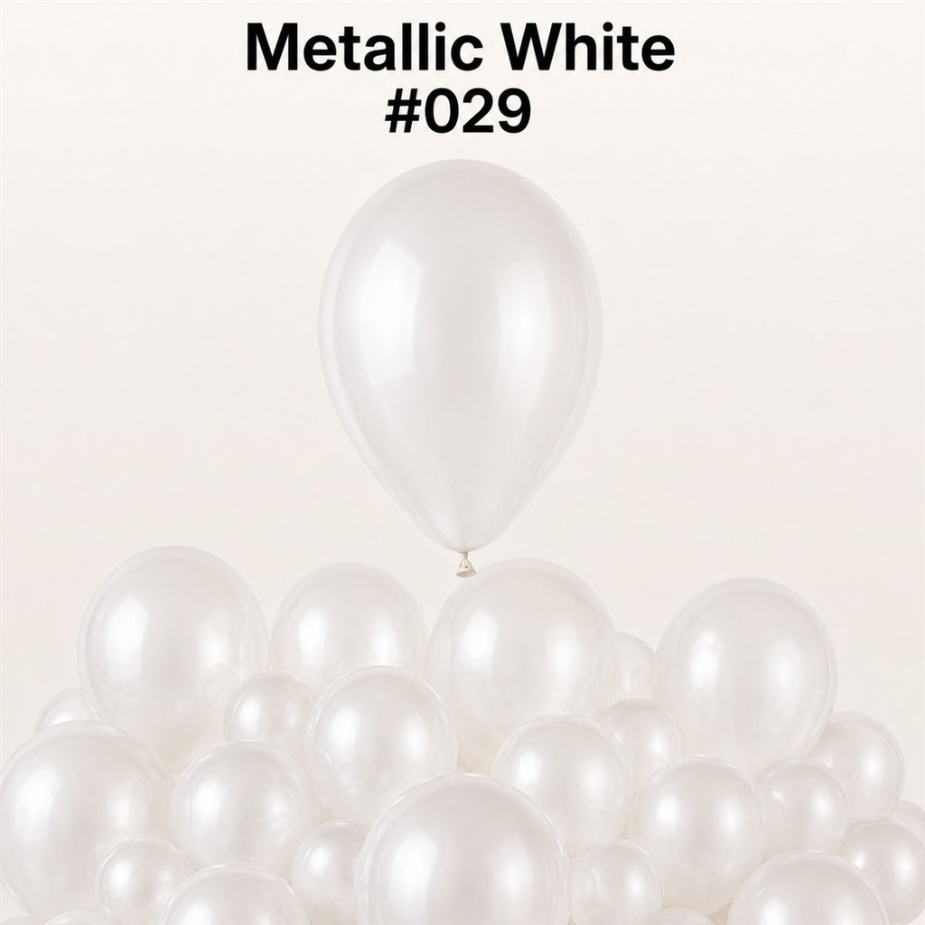 Gemar Latexballon G110 12"/30cm #029 Metallic White