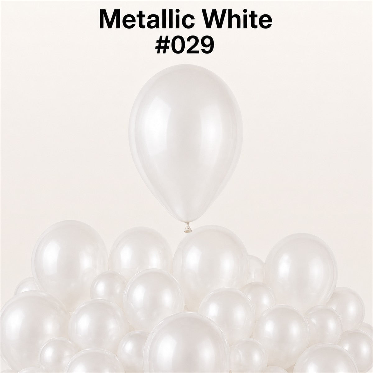 Gemar Latexballon G110 12"/30cm #029 Metallic White