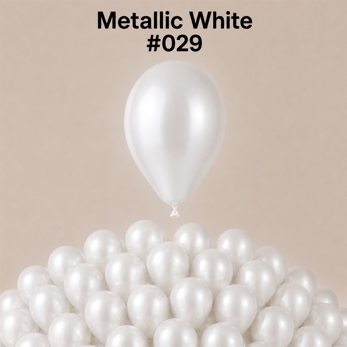 Gemar Latexballon A50 5"/13cm #029 Metallic White