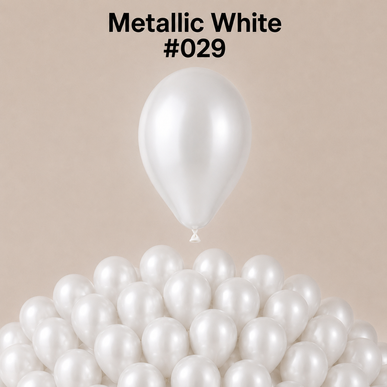 Gemar Latexballon A50 5"/13cm #029 Metallic White