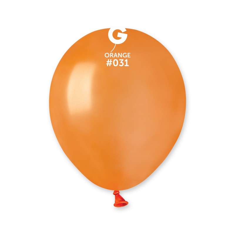 100x Latexballon A50 5"/13cm #031 Metallic Orange