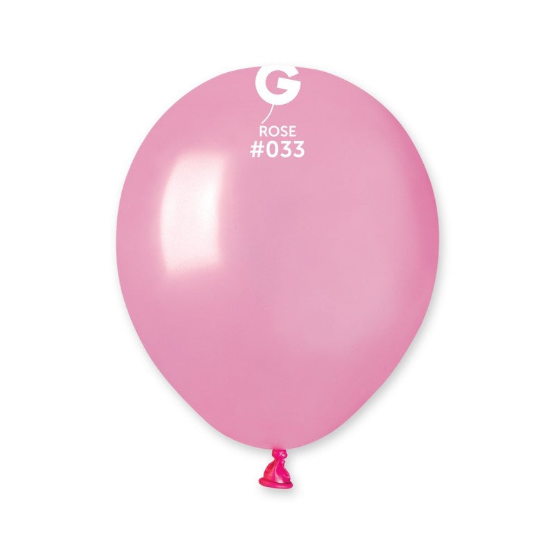 100x Latexballon A50 5"/13cm #033 Metallic Pink