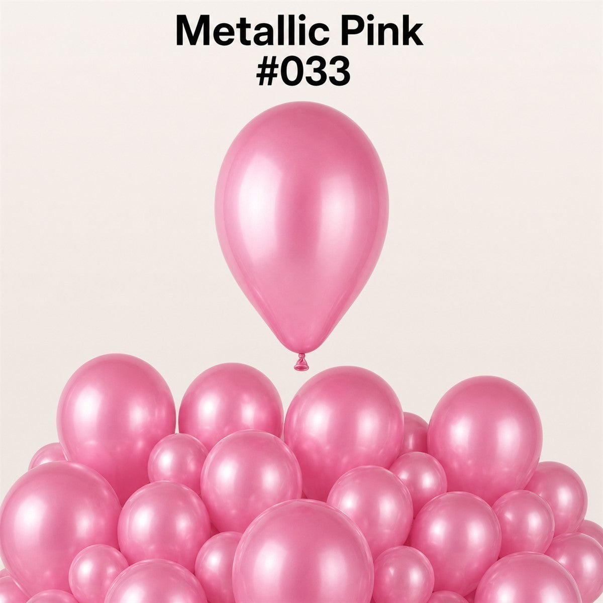 Gemar Latexballon G110 12"/30cm #033 Metallic Pink