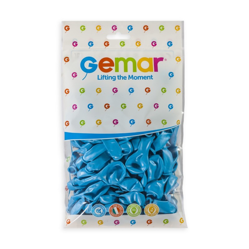Gemar Latexballon A50 5"/13cm #035 Metallic Light Blue