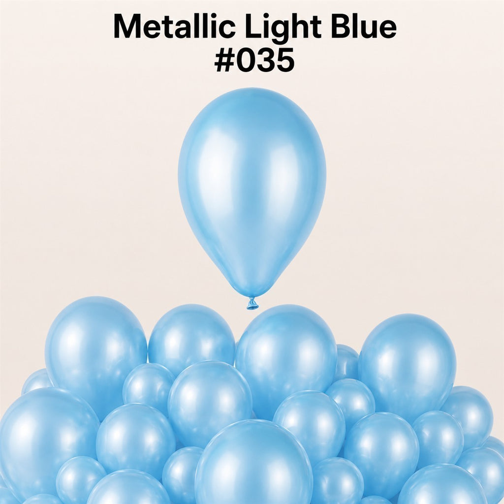 Gemar Latexballon G110 12"/30cm #035 Metallic Light Blue