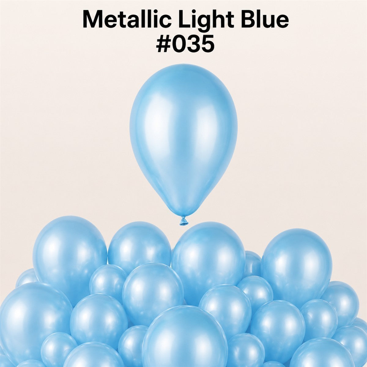Gemar Latexballon G110 12"/30cm #035 Metallic Light Blue