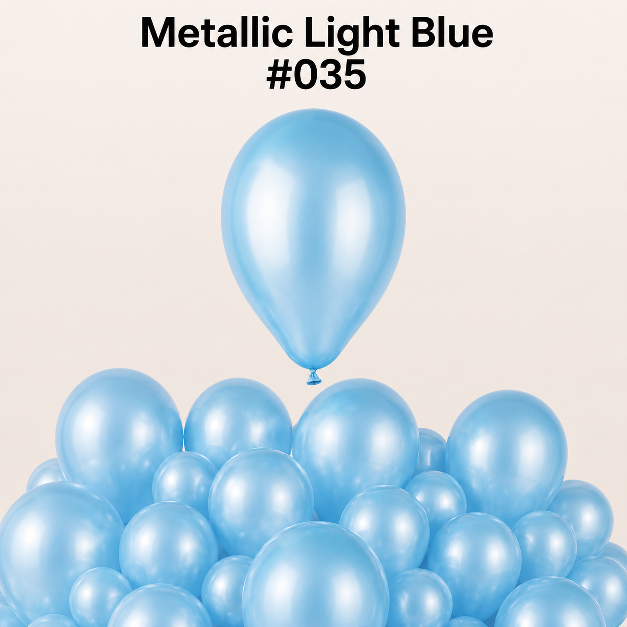 Gemar Latexballon G110 12"/30cm #035 Metallic Light Blue