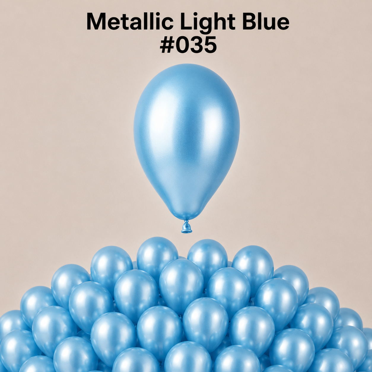 Gemar Latexballon A50 5"/13cm #035 Metallic Light Blue
