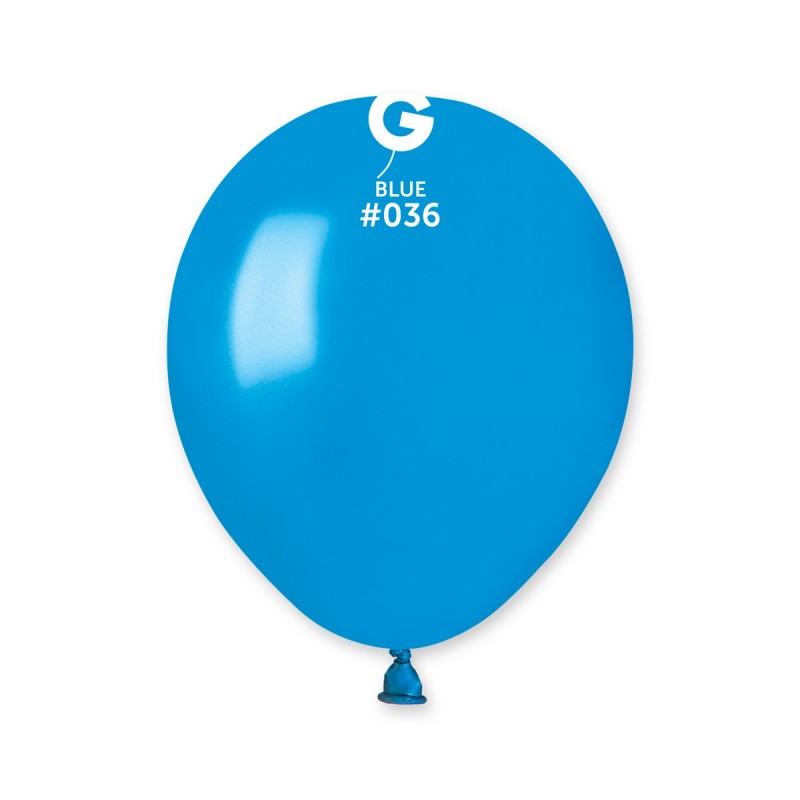 100x Latexballon A50 5"/13cm #036 Metallic Blue