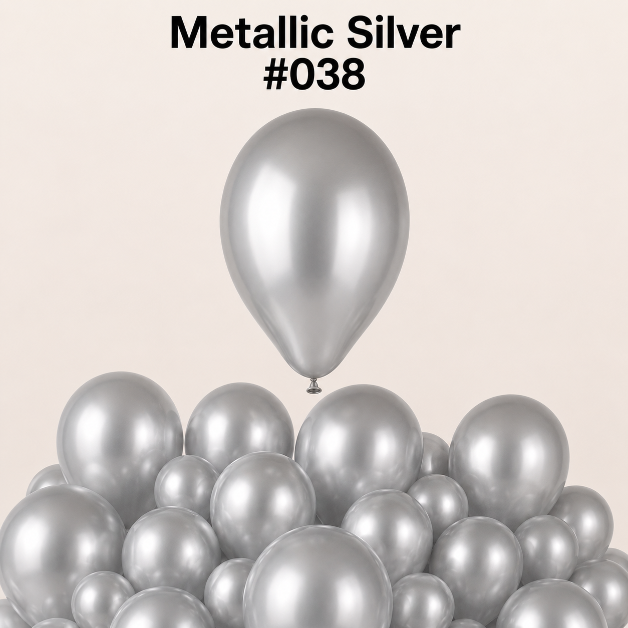 Gemar Latexballon G110 12"/30cm #038 Metallic Silver