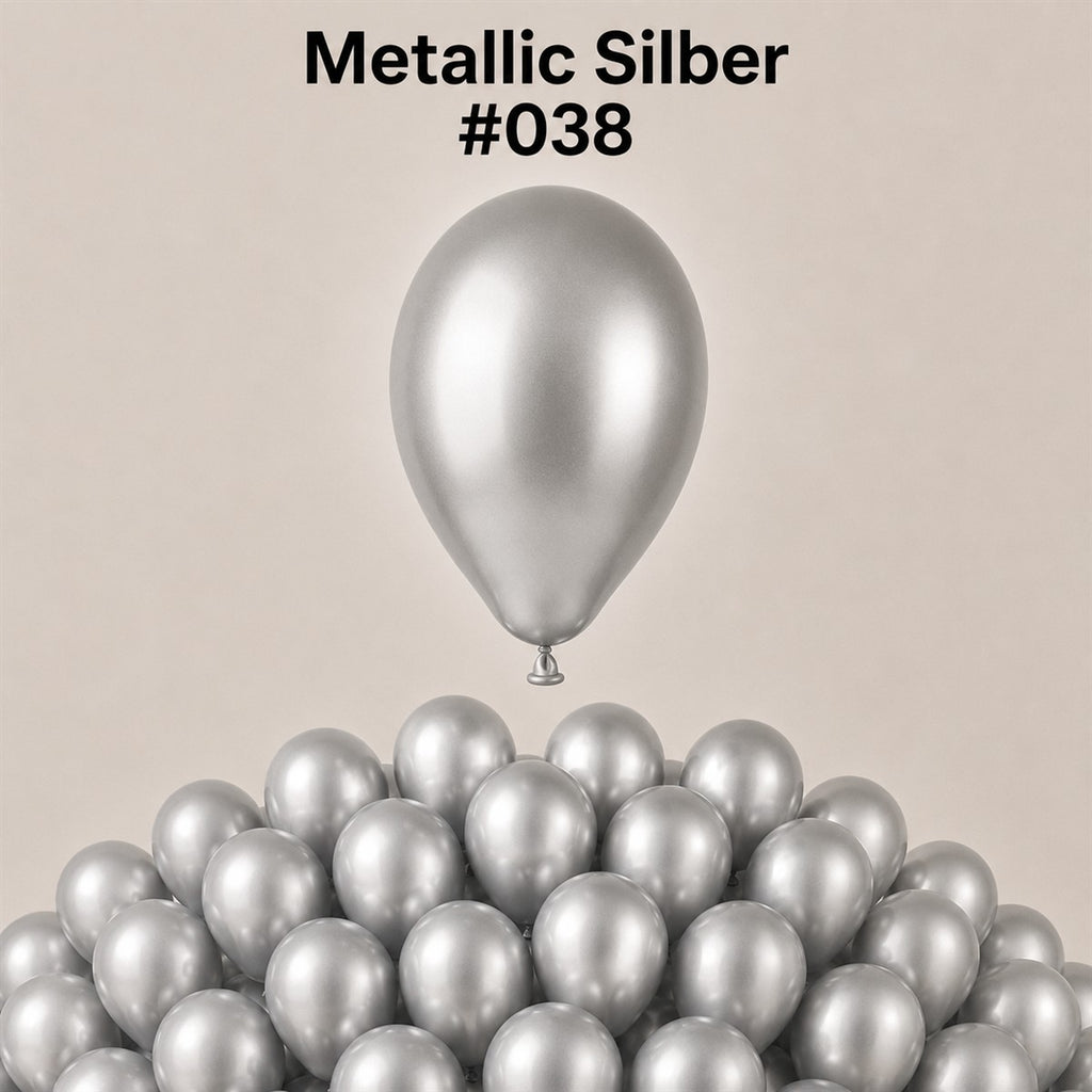 Gemar Latexballon A50 5"/13cm #038 Metallic Silver