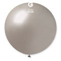 1x Latexballon G30 31"/80cm DM #038 Metallic Silver