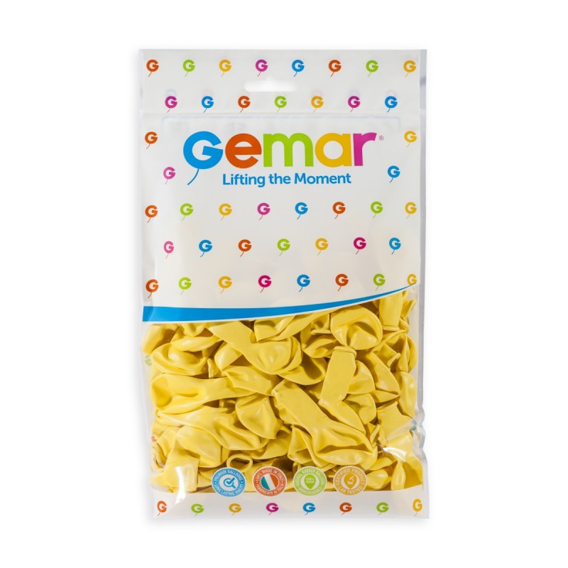 Gemar Latexballon A50 5"/13cm #043 Pastel Baby Yellow