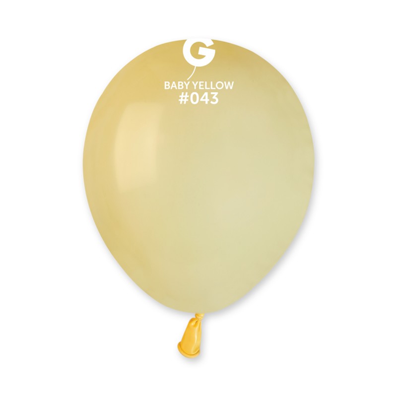 100x Latexballon A50 5"/13cm #043 Pastel Mustard Macaron