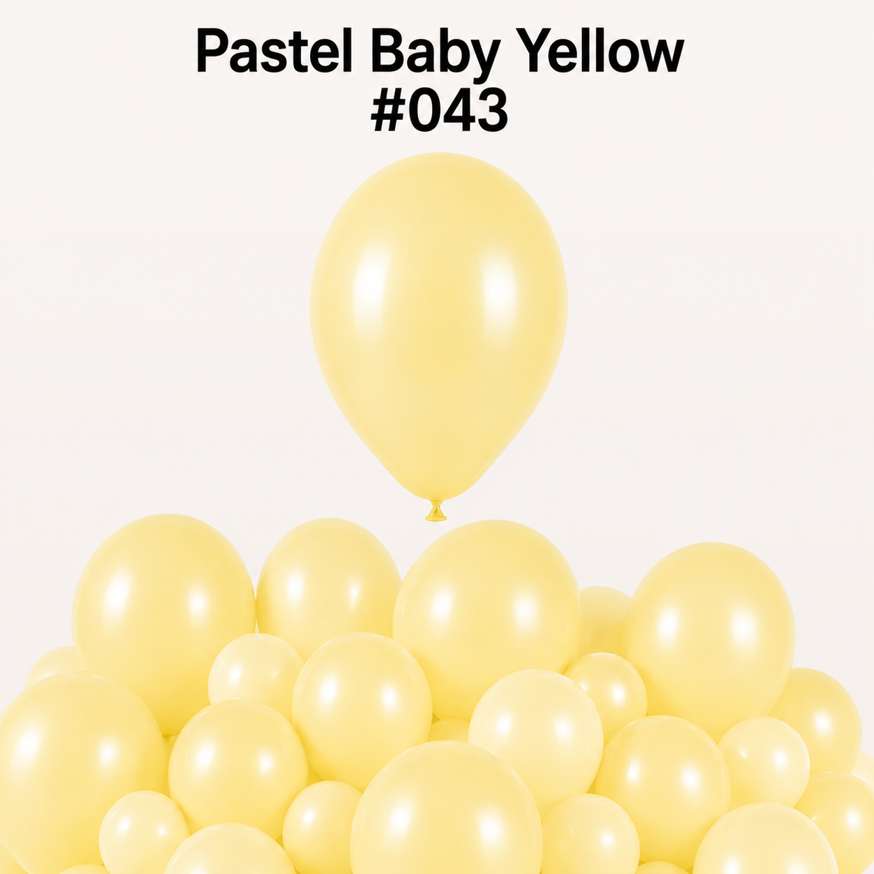 Gemar Latexballon G110 12"/30cm #043 Pastel Baby Yellow